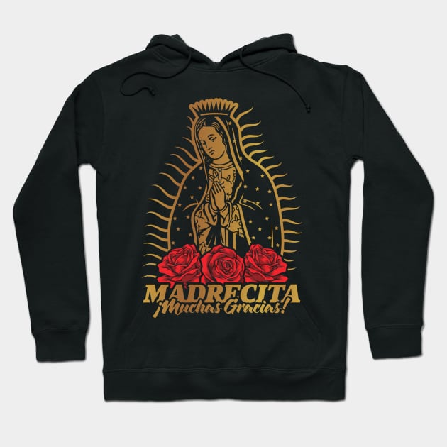 VIRGEN DE GUADALUPE MUCHAS GRACIAS! Hoodie by Velvet Love Design 